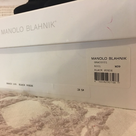 Manolo Blahnik Graco 105 black suede bootie - Picture 6 of 6